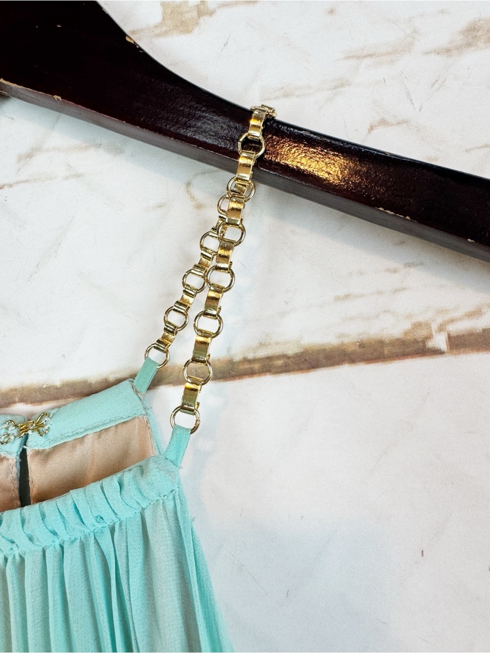Trina Turk | Ombre Pleated Halter Maxi Dress, S - Picture 5 of 9